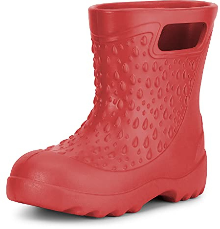Ladeheid Botas de Agua en EVA Unisexo Niños Niñas LADW006 (Rojo 1841, 32/33 EU)