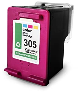 Eurotone 1x Tintenpatrone kompatibel für HP 305 Envy 6032 e ersetzt 305C CMY Cyan Magenta Yellow