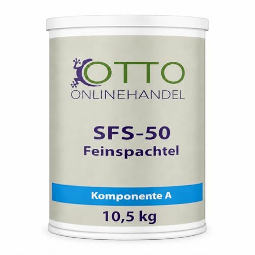 SFS-50 Feinspachtel aus 2K Epoxidharz (10,5 kg) Spachtelmasse für Reparaturen von Estrich, Holz, Beton