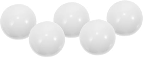 HOOTNEE 5stücke Weiße Roulette-Kugeln Aus Stabile Und Glatte Spielkugeln Zubehör Für Roulette-spielräder Für Partyspiele Und Spielaktivitäten