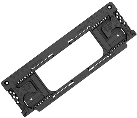 Luqeeg Door Hinge Jig Kit,Door Hinge Mortiser Hinge Installation Kit Locator Template for Door and Door Frame Jamb,for 2‑1/2 to 6 Inch Hinges and 1‑3/8 to 2‑1/2 Inch Door Thickness,(Luqeegtg1b0iaz3r)