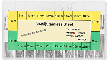 BONKZEBU Watch Bracelet Split Pins,Compact Portable 0.9mm Watch Bracelet Split Pins,Not Easily Damaged Watch Parts Split Pins,for Home Watch Band Replacement