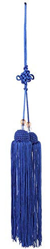 Chinesische Kampfkunst Kung Fu Taiji Schwert Quaste Praxis Performance Zubehör (Königsblauer Dolch)