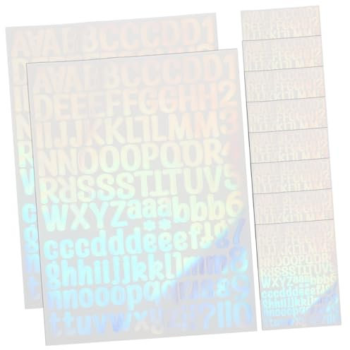 Yardenfun 10blätter Buchstabenaufkleber Selbstklebend Aus Vinyl Abnehmbare Buchstaben Und Zahlenaufkleber Für Briefkästen Türen Autos Und Mehr Haltbare Alphabet-dekore