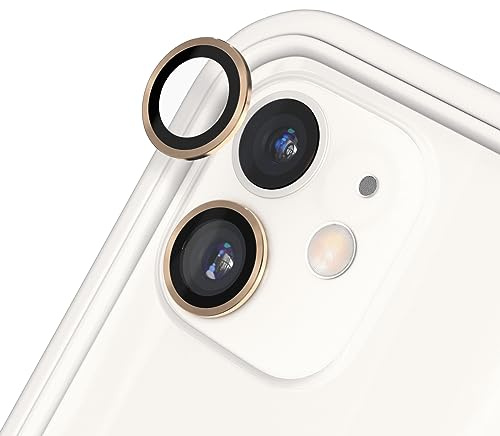 RHINOSHIELD 9H Tempered Glass Camera Lens Protectors Compatible with iPhone 11/12 mini / 12 | Impact and Scratch Resistance, High Clarity, Explosion-Proof Protection, Anti-Fog Technology - Gold