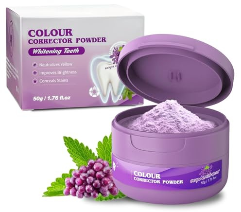 Poudre de blanchiment des dents pour dents blanches, Teeth Whitening Powder, Blanchiment naturel des dents, Nettoyage cosmétique des dents,Tooth Stain Removal
