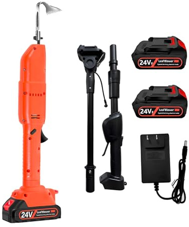 Zappetta da Giardino 24V Motorizzata A Batteria, Rastrello per Erbacce E Zappa da Giardino, 2500 giri/min Zappa Elettrica Portatile Con Asta di Prolunga per Diserbare Allentare Terreno