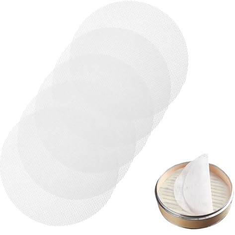Twcyws 5pcs Silicone Steamer Mat 8 Inch Non-Stick Mats for Dumplings Buns Cooking Dim Sum 20cm Bamboo Steamer Mat for Home Kitchen Cooking Reusable Steamer Liners Round Mesh Pads