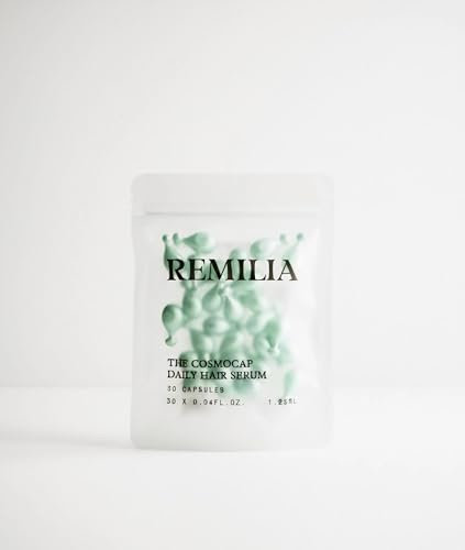Remilia Hair The Cosmocap Refill Bag Remilia Keratin Hair Treatment without Sulphates for Frizzy and Damaged Hair - Keratin, Silk Protein and Vitamin B5 - 30 Capsules