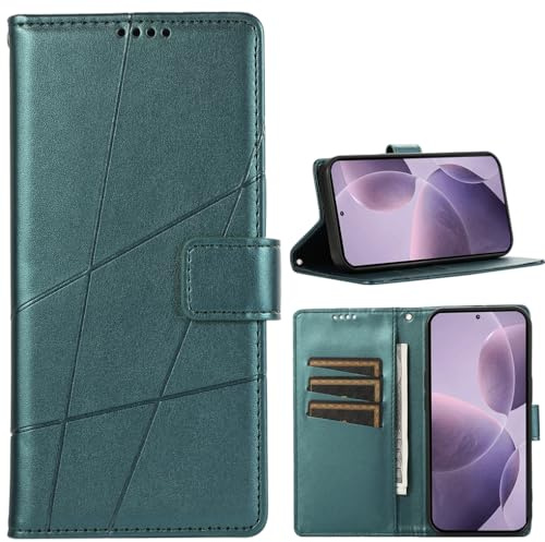 BAILI Funda para Motorola Moto E20/E30/E40, Soporte, Ranuras para Tarjetas, Funda con Patrones de líneas Compatible con Motorola Moto E20/E30/E40-Verde