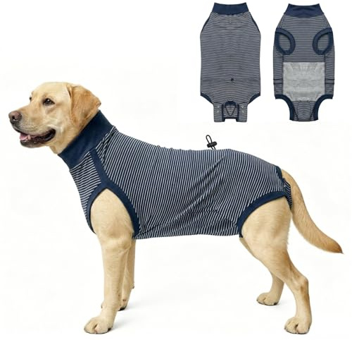 Återhämtningsdräkt för hund, återhämtningsdräkt för efter kirurgi hane/kvinnliga hundar, kon E-krage alternativ husdjursväst, slickar inte