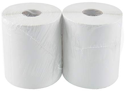 Direkta termiska etiketter med 250 etiketter/rulle tom fraktetikett 100 mm x 150 mm FBA-fartyg – kompatibel zebra 2844 ZP-450 ZP-500 ZP-505 (2 rullar)