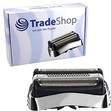 Hochwertiges Kombipack Doppel-Scherfolie Klingenblock Messer Rasierklinge Ersatzteil kompatibel mit Braun Series 3 390 390cc 390CC 390cc 390cc-3 390cc-4 390cc-5 390s 395 395cc 395s