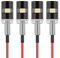 Kinstecks 4PCS luce targa 5050 SMD LED lampadina vite bullone LED luce targa impermeabile per auto moto moto camion camper ATV-bianco freddo