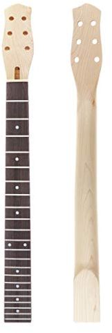 Alnicov E-Gitarrenhals, 22 Bünde, Mahagoni-Hals, Ahorn-Griffbrett, mit weißen Trapez-Punkten, für LP-Gitarren