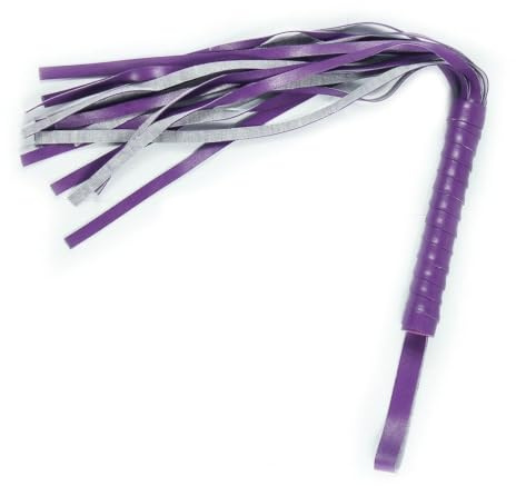 BONDAGERIE® Frustino flògger con manico corto in ecopelle, vari colori Colore: Viola
