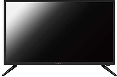 REFLEXION LDDW-320 Full HD LED-Fernseher (32 Zoll) für Wohnmobile mit DVB-T2 HD, DVD-Player, Triple-Tuner und 12 / 24 Volt Kfz-Adapter (Wide Screen, HDMI, USB, EPG, CI+, DVB-T Antenne), schwarz