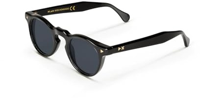 X-LAB Gafas de sol mod. Hokkaido, 47mm, gafas unisex (Negro, Humo)