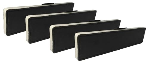 vhbw 4x Aktivkohlefilter kompatibel mit Miele DA 6700 D/BRWS | DA 6700 D / EDST, DA 6700 D / HVBR Dunstabzugshaube - 43 x 10 x 2 cm