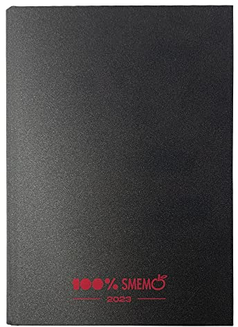 Smemoranda Planet Schülerkalender 2022-2023 Special Edition 16 Monate September 22 - Dezember 23 Schülerkalender mit Aufkleber 544 Seiten Hardcover, Medium 11 x 15 cm, Schwarz