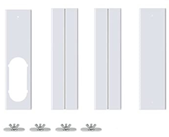 EsportsMJJ 4pcs 1.4m Kit de deslizamiento de ventana ajustable Placa de aire acondicionado Escudo de viento para aire acondicionado portátil
