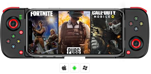 Megadream Phone Game Controller for iPhone, MFi Wireless Mobile Gamepad Bluetooth Joysticks for Android/iOS/PC, iPhone 17 16 15/Mini/Pro Max, 12, 11, for Samsung Galaxy, Nokia, OPPO, Google (noir)