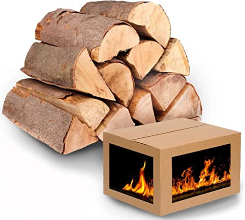 Kammergetrocknetes Holz Brennholz Buche Kaminholz 25 Kg Holzscheite 25-33 cm. Buchenholz Feuerholz für Kamin Grill