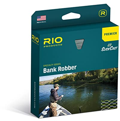 RIO Products Premier Bank Robber Fliegenschnur, Tot-Drifting und Bankangeln, einfaches Werfen, glatte Beschichtung, WF5F