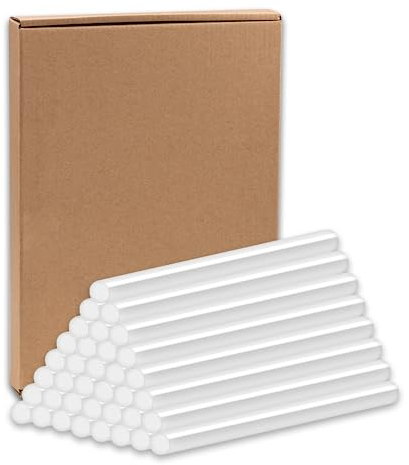 Colla a Caldo 200 Pezzi Colla a Caldo Ricariche 7mm Ricariche Colla a Caldo Mini Stick Colla a Caldo 7x100 mm Transparente con la Maggior Parte delle Pistole Fai da Te Creativo