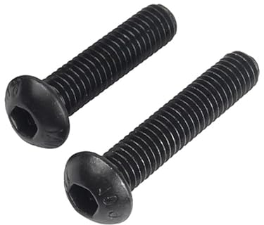 MOOPW Halbrundschrauben Edelstahl 304 Schwarz verzinkt Runder Kopf Allen Bolzen Pan Kopf Innensechskant Schrauben Maschinenschraube M3 M4 M5 M6