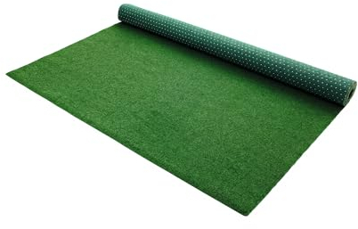 Kunstrasenteppich für Outdoor und Balkon, Grün, 100x200cm, mit Drainage-Noppen, Wetterfest und UV-beständig, Perfekt für Garten, Terrasse und Freizeitbereiche – Langlebig und Pflegeleicht