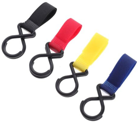 UPKOCH 4stücke Kinderwagenhaken Multifunktions Aufhängehaken Mit Und Verstellbarem Gurt Für Einkaufstaschen Windeln Und Alltagsgegenstände