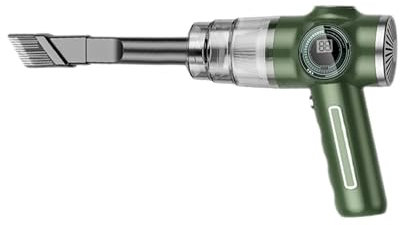 aspirapolvere portatile Aspirapolvere per auto wireless 29000Pa aspirapolvere portatile mini aspirapolvere potente per auto portatile Aspirapolvere auto(Green 1Pcs Filter)