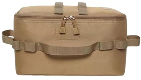 kivrimlarv Utensil Storage Bag, Outdoor Cookware, Waterproof Foldable, Heavy Duty Gear Storage, Portable Kitchen Organizer for Trips, Travel, Utensils and Stove, Camping, 34x17x19cm