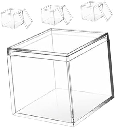 VILLCASE Coffret À Bijoux Et Bonbons Lot De 4 Boîtes Carrées En Plastique Pour La Maison Et Les Fêtes