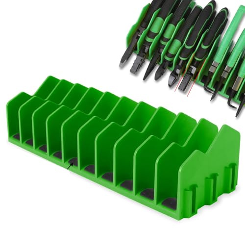 3 Stück 3 Stück 25,4 x 6,6 x 8,9 cm Zangen-Organizer, ABS-Zangenaufbewahrungsregal, magnetischer Schraubenschlüssel-Organizer, Zangenhalter, Wandhalterung, Schraubenschlüsselregal, kompakte
