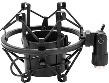 VICASKY Supporto per Microfono Condensatore in Metallo Supporto Antivibrazione e Antiurto Compatibile Microfoni Condensatore Isolamento da Rumore del Pavimento Asta per Trasmissioni