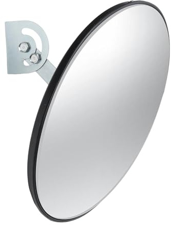 Verkehrsspiegel, Konvexspiegel, 30cm Sicherheitsspiegel, Beobachtungsspiegel, Überwachungsspiegel, Parabolspiegel, Panoramaspiegel, Traffic Mirror mit Halterung, für Straße und Garage, Innen & Außen