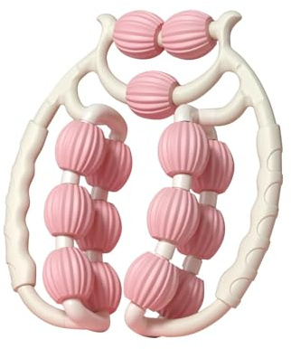 Cellulite Roller, Lipödem Massagegerät Beine, Massageroller Beine, Waden Oberschenkel Massagegerät, Ringroller Bein, Circular Leg Clamp, Kreisförmige Beinklemme, Beinroller (Rosa)