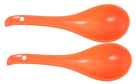 Anneome Cucchiai da Zuppa in Ceramica Giapponese Stile Semplice per Casa 2 Pezzi