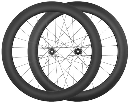 700C Carbon-Laufradsatz Für Rennräder Steckachse 12x100 / 12x142 Mm Center Lock Scheibenbremse 24H Vorder- Und Hinterradnabe Für 8-12-fach-Kassetten(65mm)