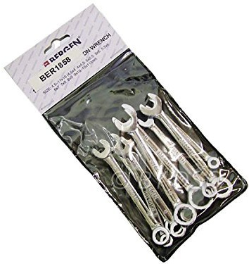 BERGEN TOOLS US PRO B2079 - Set di chiavi combinate metriche in miniatura, 10 pezzi