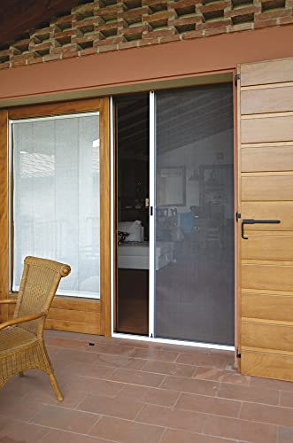 VERDELOOK Zanzariera per Porta a Rullo Orizzontale, 160x250 cm, Avorio