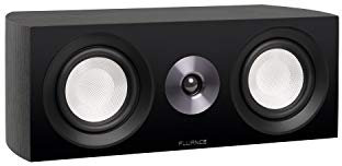Fluance Reference High Performance 2-Way Center Channel Speaker for Enhanced Dialogue and Vocals in Home Theater Surround Sound Systems - Black Ash (XL8C)