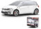 WALSER Autoabdeckung All Weather Light Halbgarage Größe M hellgrau, wasserdichte Halbgarage, Staubdicht mit UV Schutz, verstärkte Gurtbefestigung