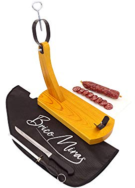 Jamonero Modelo Huelva o Góndola de Madera, ideal para uso doméstico, incluye cubrejamón negro, cuchillo y chaira, soporte jamonero