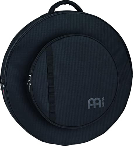 Meinl Cymbals 22 pollici Borsa Piatti Carbon Rip Stop (55,88cm) Compartimento Hihat e Tasche Esterne per Batteria – Tessuto Resistente, Tracolle Imbottite, Resistente Maniglia Trasporto (MCB22CR)