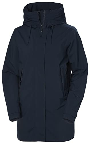 Helly Hansen W Victoria Mid Length Raincoat Navy Womens XL