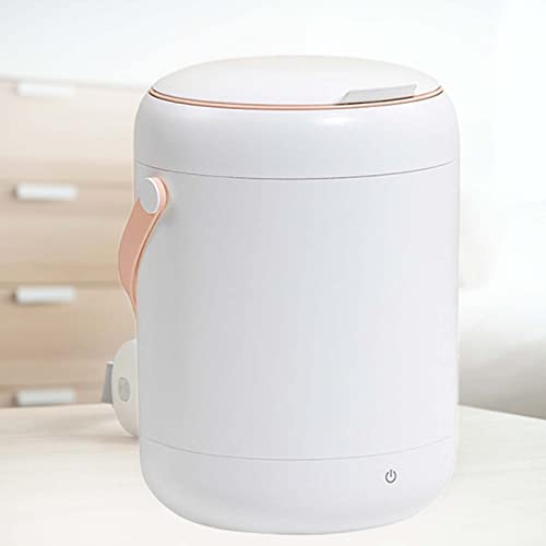 PanHuiWen Lavatrice Portatile Mini Lavatrice Portatile per Scarpe Lavatrice A Mano Elettrica Lavatrice Manuale Economica 2.8L Antibatterico con Luce Blu,White