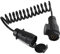 AOHEWEI Adaptador de Cable de extensión de Remolque de 13 Pines a 7 Pines de 1,8 m, Cable de extensión de Enchufe de 12 V, Conector de cableado eléctrico de 7 núcleos para Remolque de Caravana